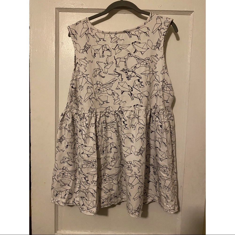 ASOS White Origami Canvas Dress